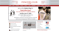 Desktop Screenshot of fencersclub.org